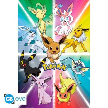 POKEMON - Poster Maxi "Evoli Evolution"  Evoli hat verschiedene Entwicklungen und diese werden auf diesem Poster glänzen!